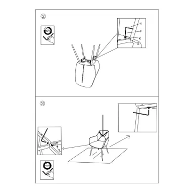 KRZESŁO VICENZA ZIELONE ZESTAW 2 SZT 58x63x85,5 cm